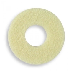 Kosmetex 4 Stück Filz Ballen-Ringe 4 cm, Wollfilz Ring Runde selbstklebende Druckentlastung am Vorfuß 