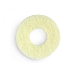 Kosmetex 12 Stück Hühneraugen-Ringe 2.5 cm, Woll-filz Runde selbstklebende Druckentlastung am Zehenbereich 