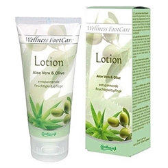 Lotion Aloe, Olive, Camillen 60, Feuchtigkeitspflege Wellness Foot Care mit Aloe Vera und Olivenöl, 