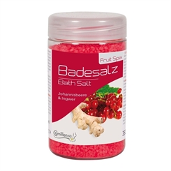 Badesalz Johannisbeere & Ingwer Camillen 60, Fussbad Badezusatz für die Füsse, mit Fruchtextrakt, 350 g