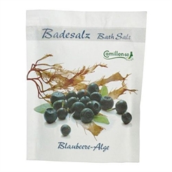 Badesalz Blaubeere, Alge, Camillen 60, Fussbad Badezusatz für die Füsse, mit Fruchtextrakt, 40 g