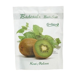 Badesalz Kiwi, Meliss, Camillen 60, Fussbad Badezusatz für die Füsse, mit Fruchtextrakt, 40 g