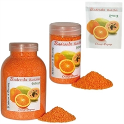 Badesalz Orange, Papaya, Camillen 60, Fussbad Badezusatz für die Füsse, mit Fruchtextrakt, 