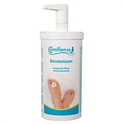 Beinbalsam Camillen 60, Creme für Füße und Beine gegen Hautreizungen am Fuss 450ml mit Spender