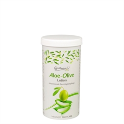 Lotion Aloe, Olive, Camillen 60, Feuchtigkeitspflege Wellness Foot Care mit Aloe Vera und Olivenöl, 450ml Nachfüll