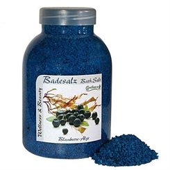 Badesalz Blaubeere, Alge, Camillen 60, Fussbad Badezusatz für die Füsse, mit Fruchtextrakt, 1350 g
