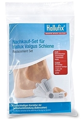 Hallufix, Nachkauf Set für die Hallux Valgus Schiene mit Mittelfuß Pelotte, für Tag und Nacht 