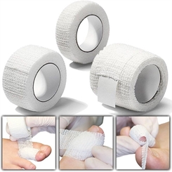 Zehenbinde Rinki, Zehen Verband zum fixieren, elastischer Schnellverband 1,5 cm breit