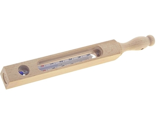 Badethermometer im Holz-korpus Thermometer im Retro Design 
