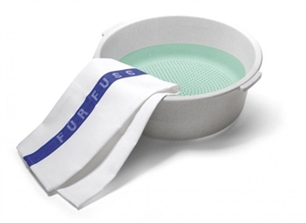 Fußbad-Schüssel mit Noppen für Massage, Kosmetex Fuß-Wanne, Fußbadewanne für Fußsohle mit Massage-Effekt Wasch-schüssel Ø40cm 