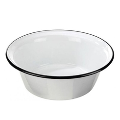 Emaille-Schüssel für Gäste, Garten, Fußbad, Kosmetex Wasch-Schüssel aus Stahlblech mit Emailleglasur, Fuß-wanne 