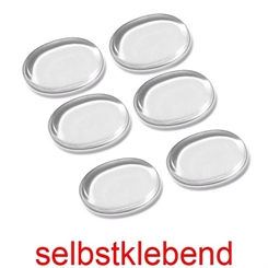 6 Stück SmartGel Fuß Druckschutz-kissen Kosmetex, Gel je 25 x 32 mm  selbstklebende Gelpads 
