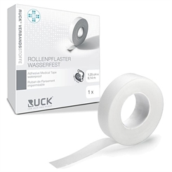 Ruck Rollenpflaster wasserfest, Pflaster zum Fixieren, 9 mtr. 1,25 cm breit