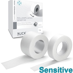 Ruck Rollenpflaster sensitiv, Pflaster zum Fixieren, hautfreundlich, 9 mtr. 