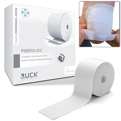 Ruck Fixiervlies, Pflaster zum Fixieren von Druckschutz, Hautfreundlich, 10 mtr. 5 cm