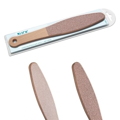 1x Qualitäts Hornhautfeile mit Holzgriff, zur Hornhautentfernung, Länge ca. 27 cm 