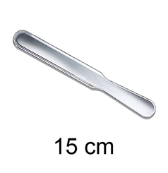 Spatel aus Acrylglas zum Applizieren von Packungen und Masken, Länge 15 cm 