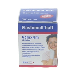 6cm breite Elastomull haft Binde, elastische Fixierbinde, selbsthaftend Schnellverband 6 cm