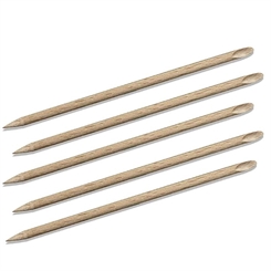 5x Holzstäbchen Kosmetex, 12 cm, Maniküre für Nagelhaut, in der Art wie Rosenholz-Stäbchen 