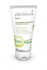 Peclavus Basic Fußcreme Granatapfel, Fusspflegecreme gegen Hornhautbildung 