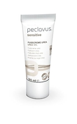 Peclavus Sensitive Fußcreme Urea 10 %, Fußpflege, sofortige Hilfe bei trockener Haut 
