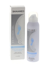 Sanamed Eis Schaum Creme, Eiskristall, Fußschaum kühlend vitalisierend, mit Salbei und Menthol, 150ml 