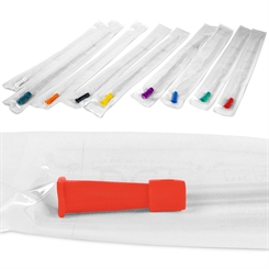10x flexible Blasen Einlaufhilfe Kosmetex mit gebogener abgerundeter Spitze u. Farbcode CH 18 - Rot CH 18 - Rot