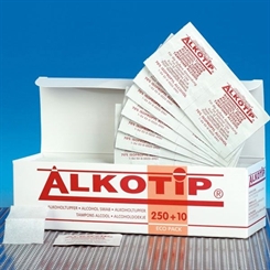 260x Alkotip ECO Standard Alkohol-Tupfer 28x60 mm, 