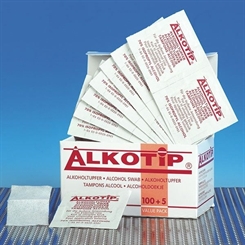 100 Alkotip Alkohol-Tupfer 30 x 65 mm, 