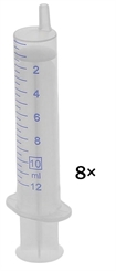Einmal-Spritzen, mit Luer Ansatz steril, latexfrei 8× 10 ml