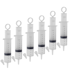 Blasenspritze Kosmetex, 3-teilig, Dosierspritze mit Luer-Ansatz Spritze für Katheter etc., einzeln steril verpackt, 100 ml 6 Stück