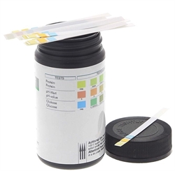 Harnanalyse 100 Stck Urin ph Streifen, Kosmetex pH-Teststreifen, für visuelle Auswertung vom ph-Wert 5-9, Protein, Glukose 