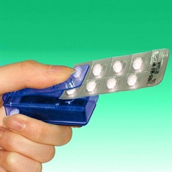 Tabletten-Stanze zum Entnehmen aus Blisterverpackungen Kosmetex Alltagshilfe 