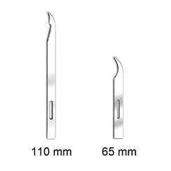 100x Scharfe Fadenziehmesser, 65 mm, Stitch Cutter - Fadenmesser 