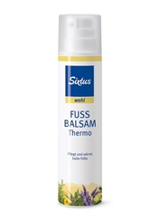Sixtus wohl Fußbalsam Thermo, Balsam, pflegt und wärmt kalte Füße, 100 ml 