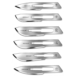 10x Klingen für Skalpell Halter 4, Aesculap Skalpellklingen Nr.4, 