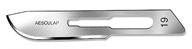 10x Klingen für Skalpell Halter 4, Aesculap Skalpellklingen Nr.4, Figur 19