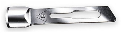 10x Hohlmeißel - Medi Klingen für Skalpellhalter, Kosmetex Hohlmeißelklinge, Figur 8