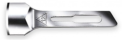 10x Hohlmeißel - Medi Klingen für Skalpellhalter, Kosmetex Hohlmeißelklinge, Figur 12