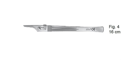 Bayha Skalpellgriff, Skalpellhalter, Bayha-Griff, Halter für Skalpellklingen 