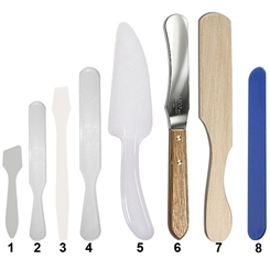Plexiglas Spatel, Kosmetex Cremespatel, Kosmetikspatel, Maskenspatel, Wachsspatel 
