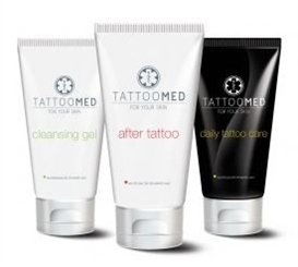 TattooMed All in bundle care, Erstbehandlung und Pflege nach dem Stechen, frisch tätowierter Haut, 3 x 100ml 