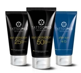 TattooMed All in bundle Sun, Schutz und Pflege, nach dem Sonnenbad, Sonnenschutz, 3 x 100ml 