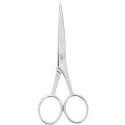 Solingen Bartschere, verchromt, für schonendes Bartschneiden 