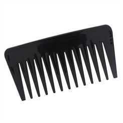 Afro Kamm Kosmetex, schwarz, grobe Zinken für voluminöses Haar. Locken- Nasshaarkamm 