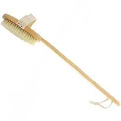 Rückenbürste, Holz Badebürste Kosmetex, Stiel ist abnehmbar, Gurt,, 42,5 cm 