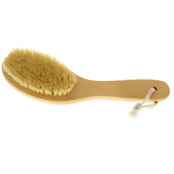 Kurze Hand Badebürste 25cm, Holz 