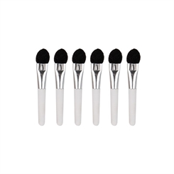 Titania Applikator, Lidschatten Pinsel, Kosmetikpinsel, für Puder und Cremelidschatten, klein, weich, 6 Stück 