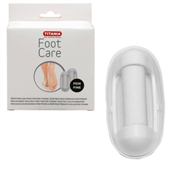 Titania Elektrischer Hornhautentferner 2x Ersatzrolle Fein, Ersatzkopf, Foot Care, Fußpflege, elektronische Pediküre 