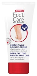Titania Hirschtalgcreme, Fußcreme, Hirschtalg pflegt trockene Haut, 100 ml 